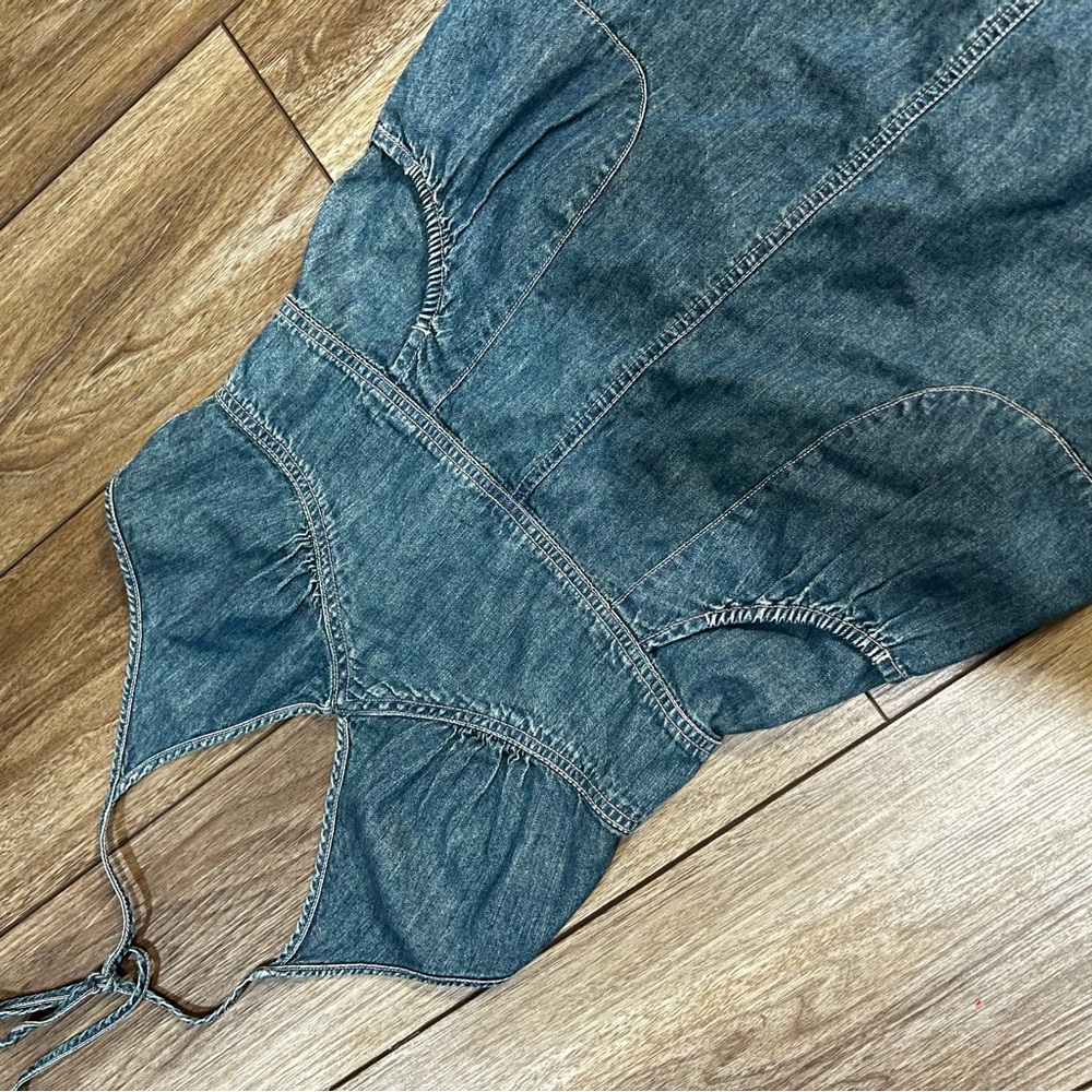 Old Navy Blue Denim Mini Dress - Picture 4 of 10